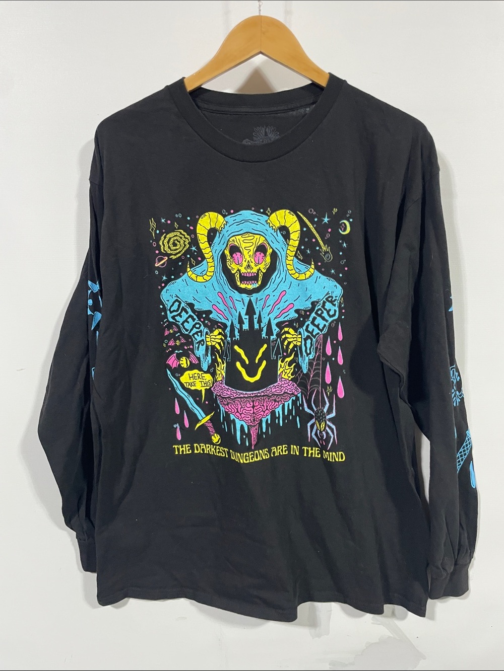 Wizards of the barge Men's Long Sleeve Tee - Black